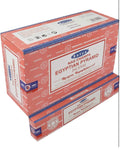 Satya Nag Champa Egyptian Pyramid 180 grams. 12 boxes x 15 g per box. Premium Handrolled Incense sticks.