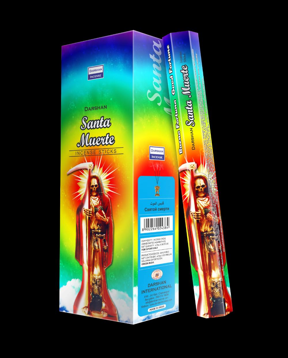 Santa Muerte Rainbow Incense Sticks. 120 sticks. Natural hand made incense sticks.
