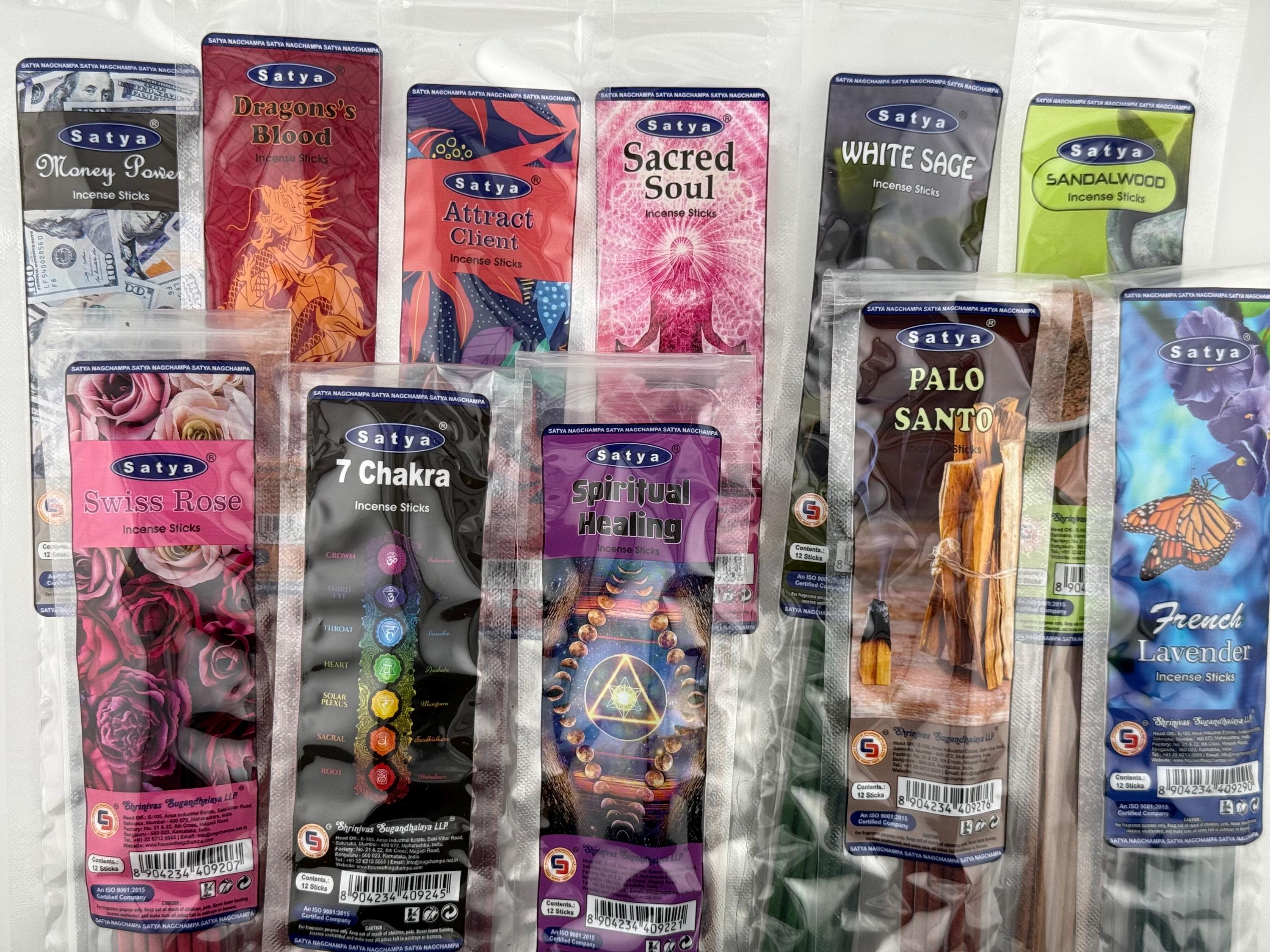Satya Mystical Aromas Incense Collection. Choose your scent