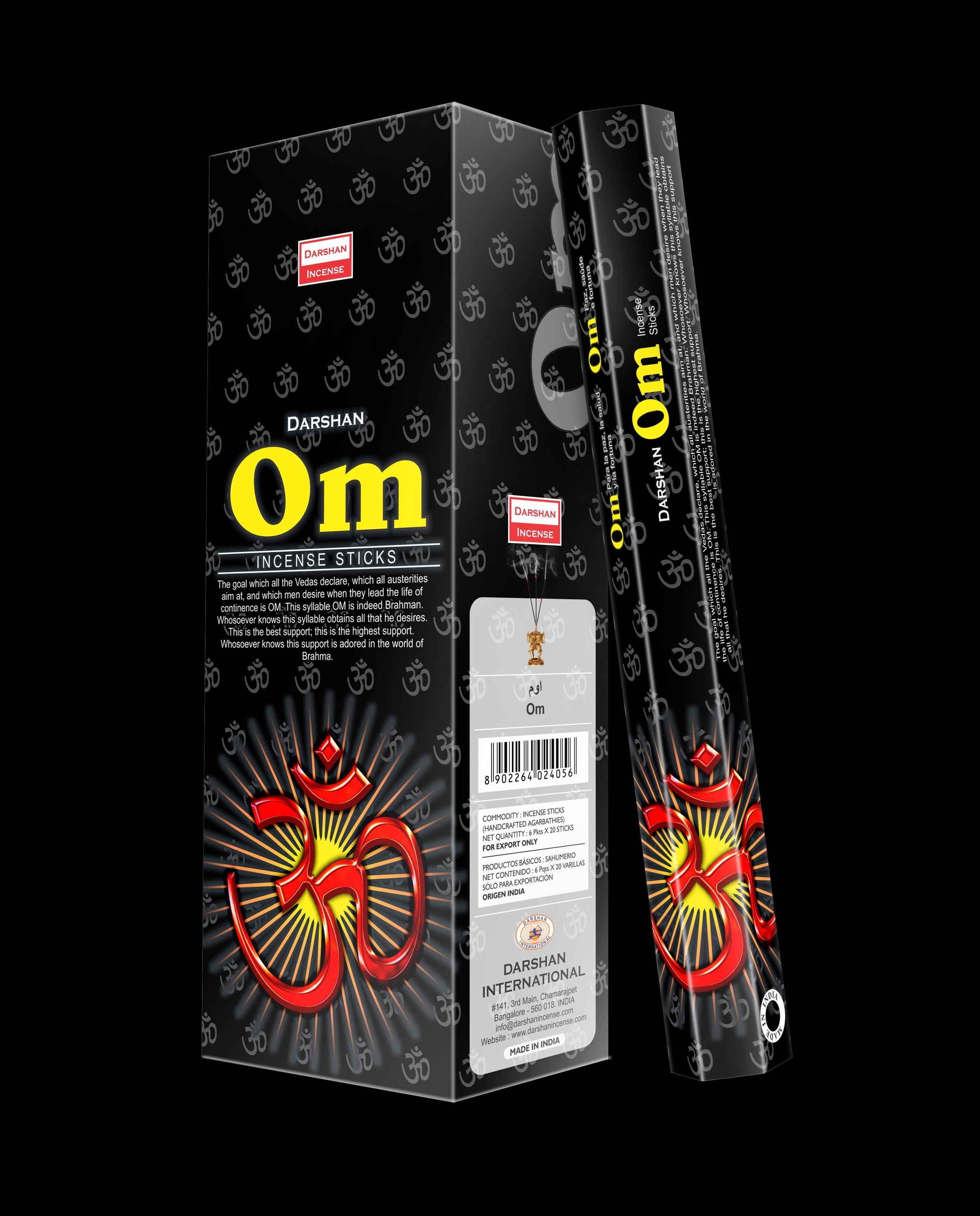 Om Incense Sticks. 120 sticks. Natural hand made incense sticks