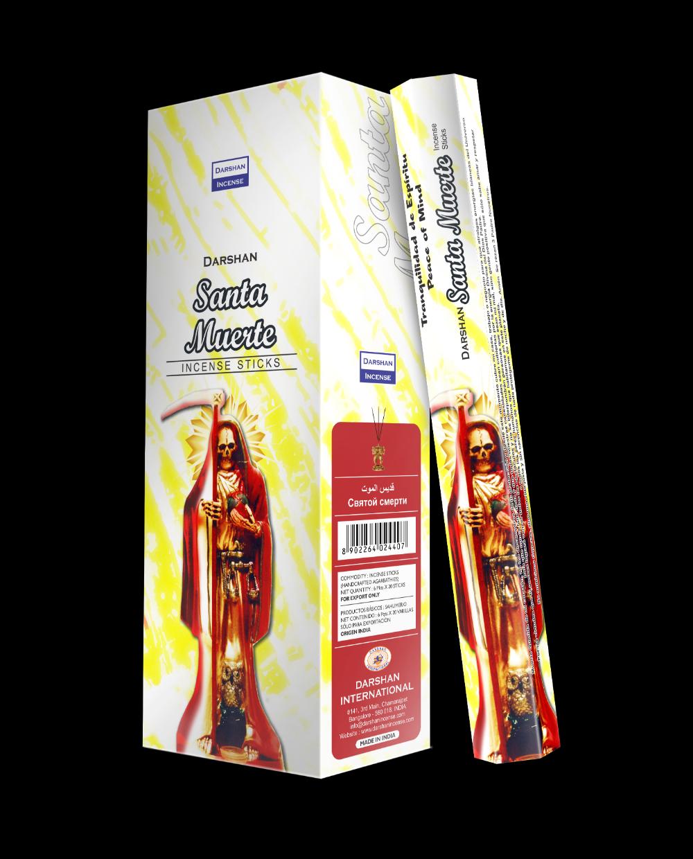 Santa Muerte White Incense Sticks. 120 sticks. Natural hand made incense sticks. Made in India